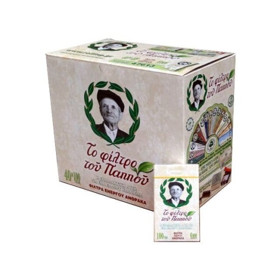 Το φιλτρο του παππου ενεργου ανθρακα slim κουτα κωδ.613 100x40 filter