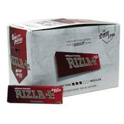 Rizla Medium Thin Red Κουτα Χαρτακια 100 Τεμαχια