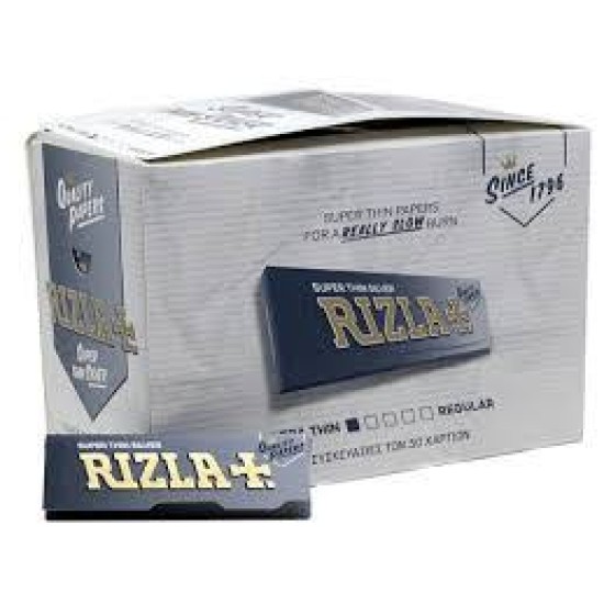 Rizla Super Thin Silver Κουτα Χαρτακια 100 Τεμαχια